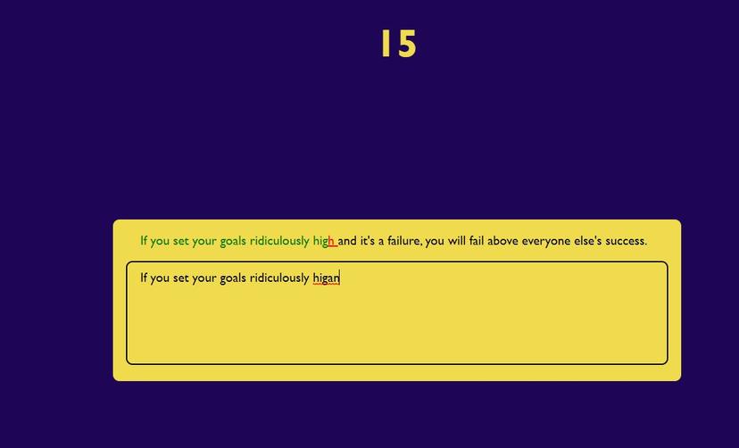 Speed Typing Game